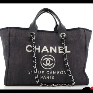 Chanel navy tote